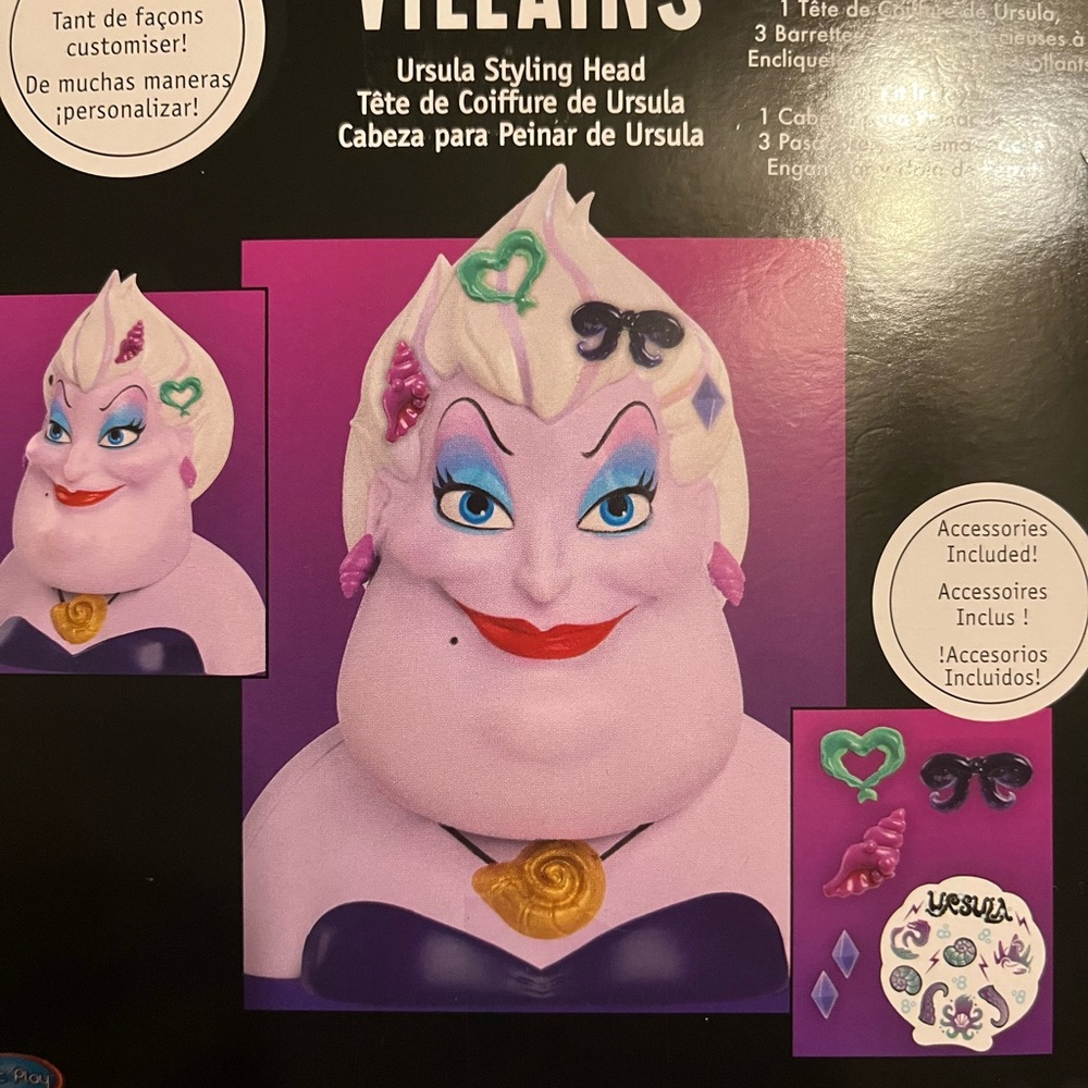 Disney Villains Ursula Styling Set - Purple and Black - Picture 3 of 3
